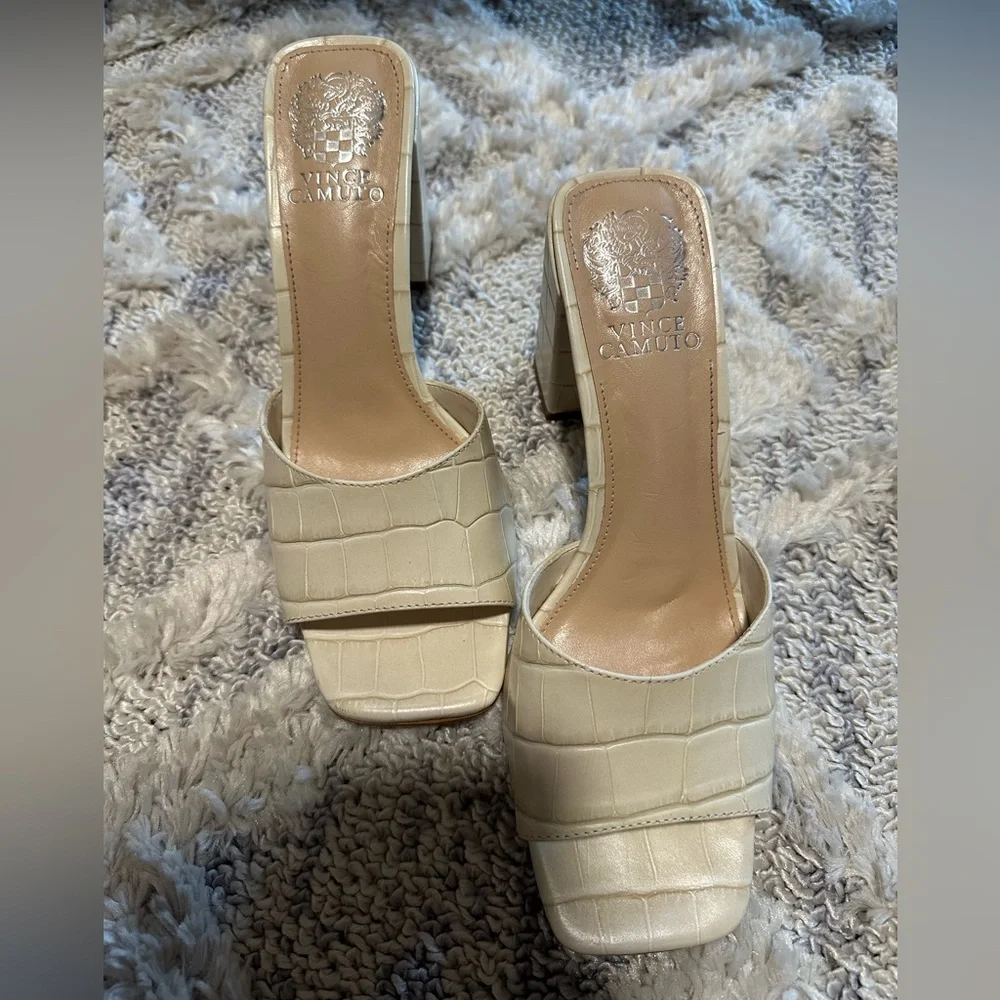 Vince Camuto Block Heel Sandals - Picture 2 of 3